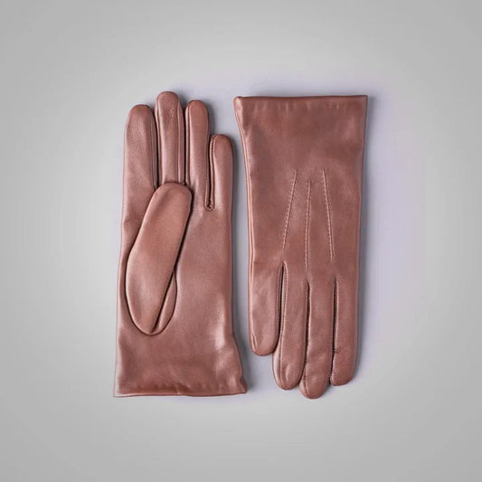 Women's Classic Cork Leather Gloves – Elegant & Versatile