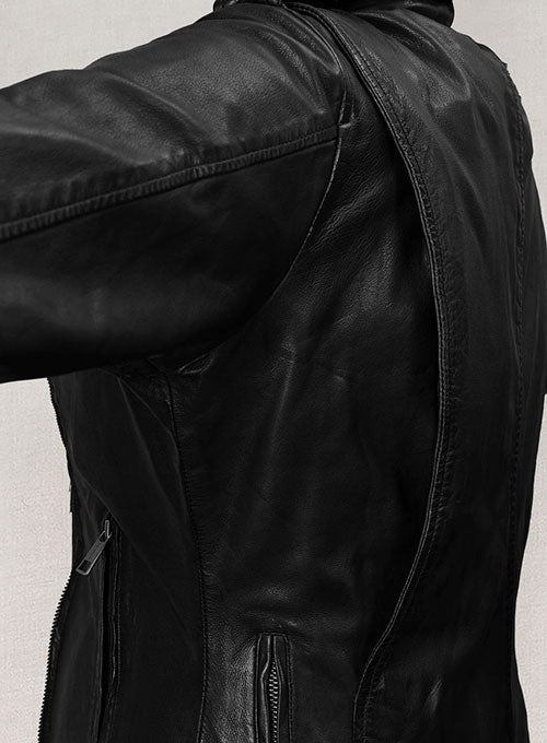 Cameron Diaz Annie Black Leather Biker Jacket