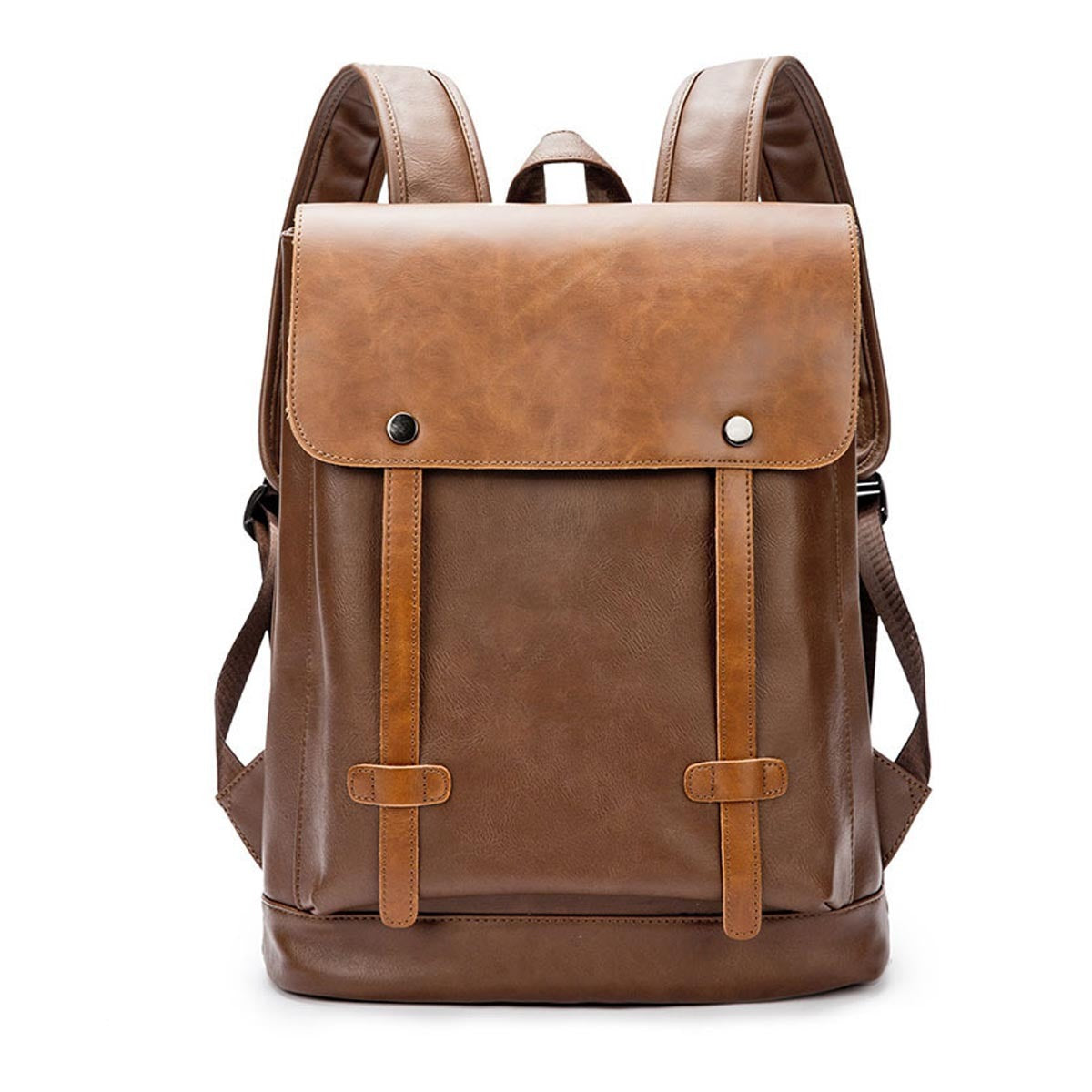 Men’s Brown Stylish Leather Backpack – Sophisticated and Practical