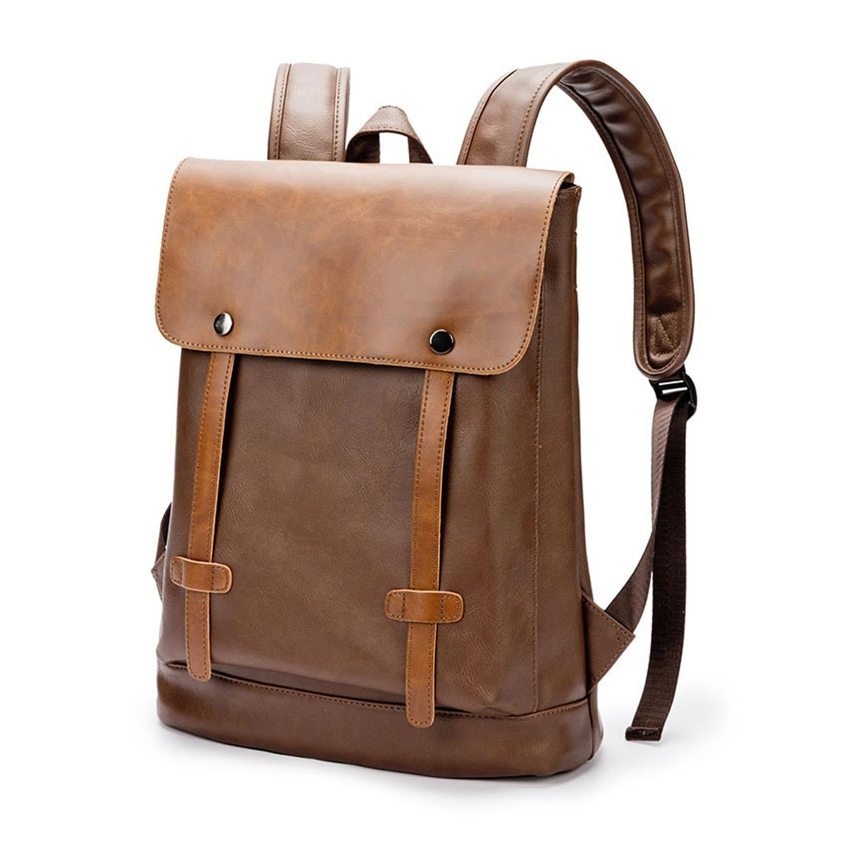 Men’s Brown Stylish Leather Backpack – Sophisticated and Practical