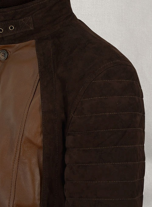 Daniel Radcliffe Horns Dark Tan Leather Jacket – Bold & Iconic
