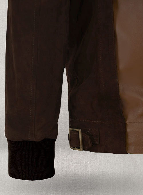 Daniel Radcliffe Horns Dark Tan Leather Jacket – Bold & Iconic