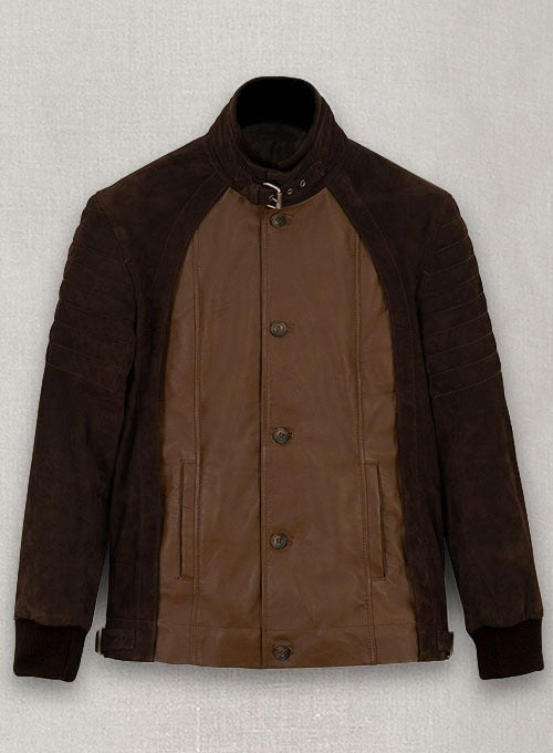 Daniel Radcliffe Horns Dark Tan Leather Jacket – Bold & Iconic