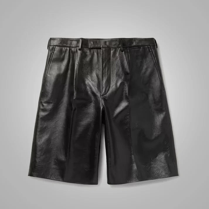 What are feature of Men's Leather Shorts