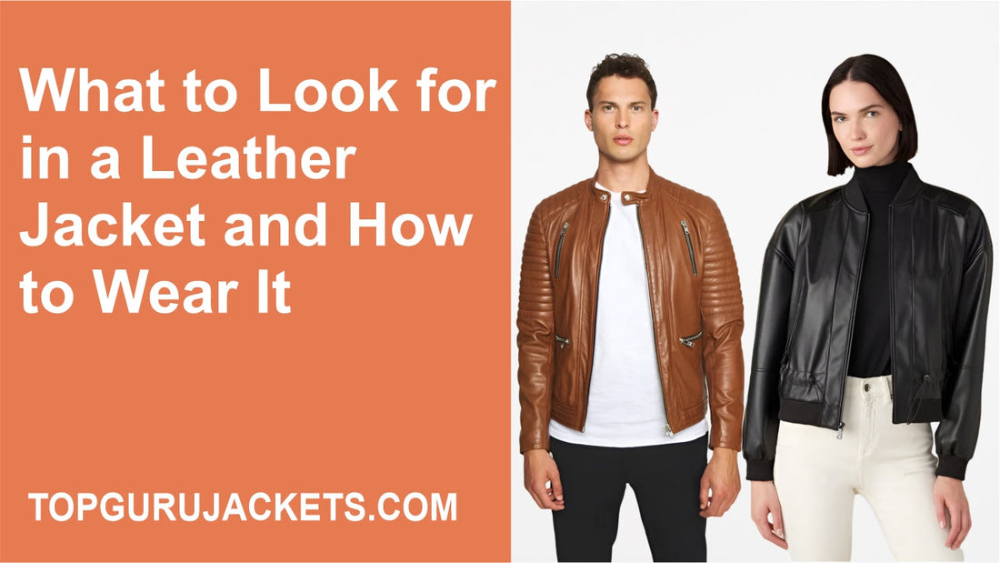 What to Look for in a Leather Jacket and How to Wear It
