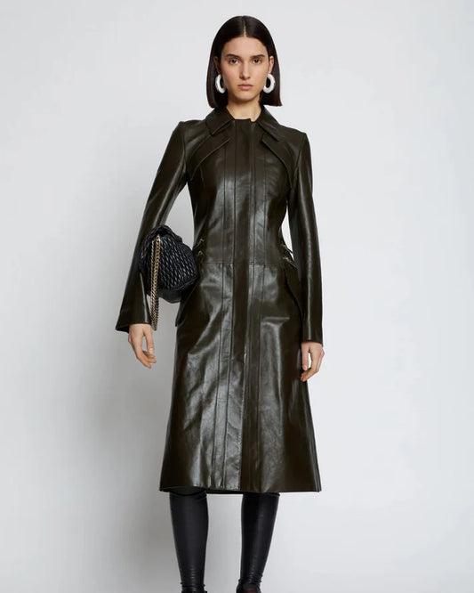 What are feature Of Women's Leather Trench Coat