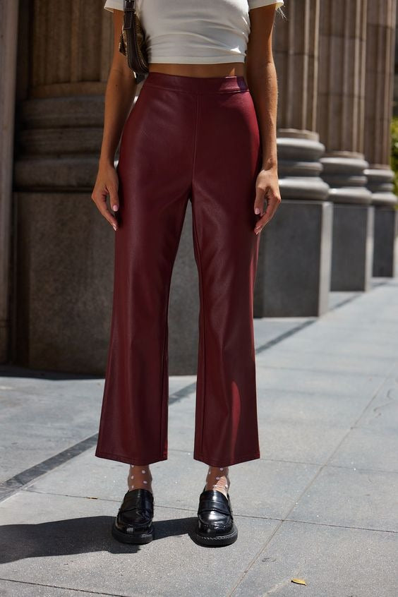 All You Need To Know About burgundy leather pants?