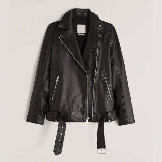 Women's Biker Lambskin Leather Jacket