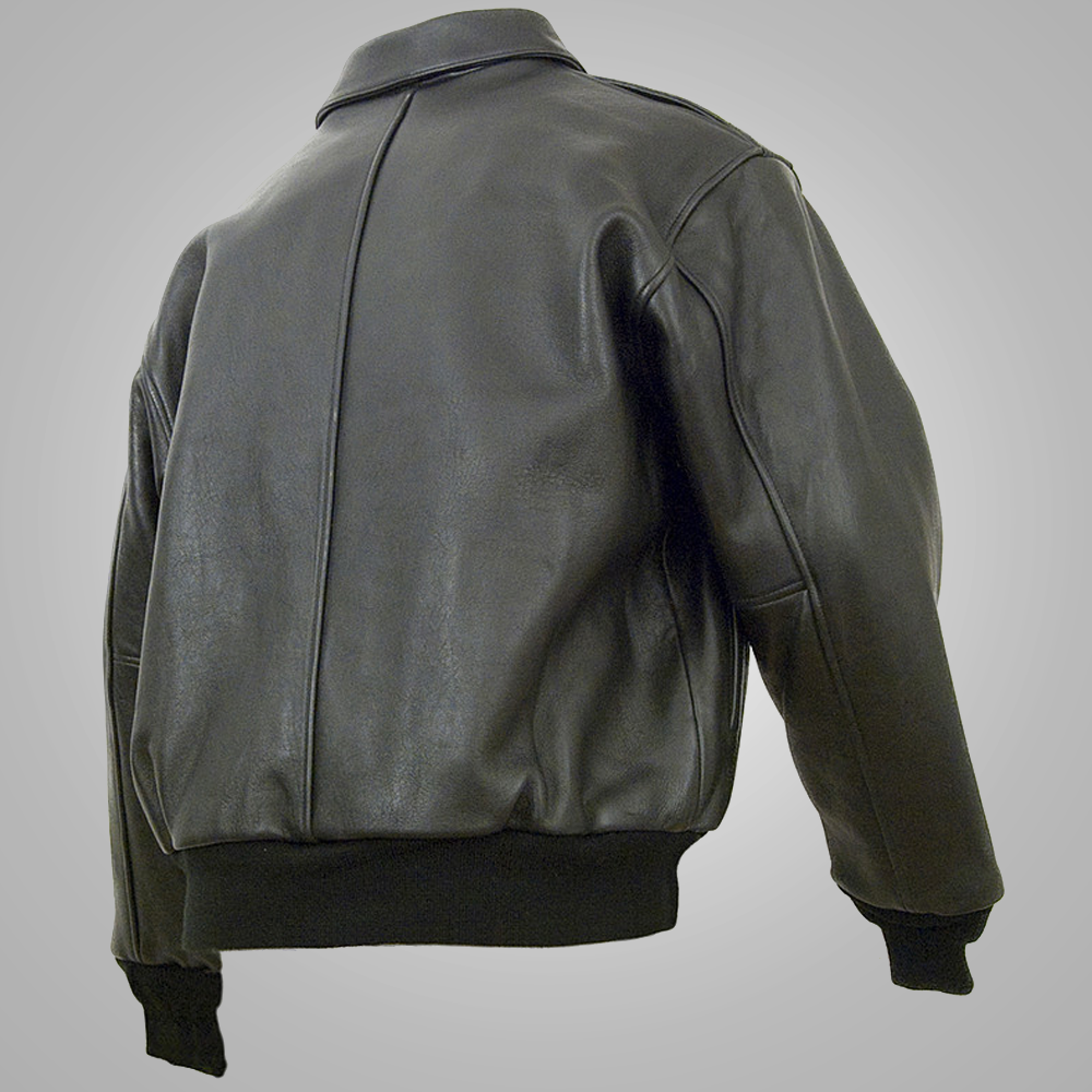 Mens Vintage Lambskin A2 Brown Flying Leather Jacket