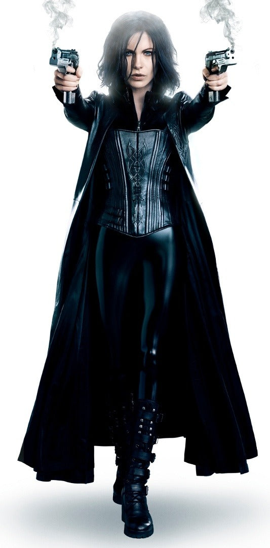 Elegant Kate Beckinsale Trench Coat from "Underworld"