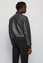 Men’s Black Leather Bomber JacketMen’s Black Leather Bomber Jacket - Classic and Versatile Outerwear