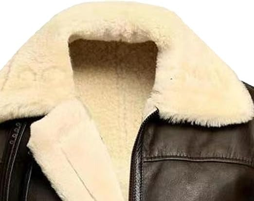 Sylvester Stallone Rocky Balboa Shearling Aviator Leather Jacket