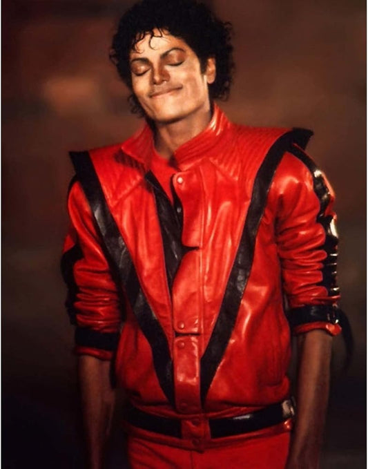 Iconic Michael Jackson's Red Leather Jacket from "Thriller" Music Video