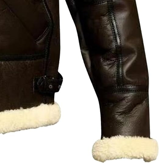 Sylvester Stallone Rocky Balboa Shearling Aviator Leather Jacket