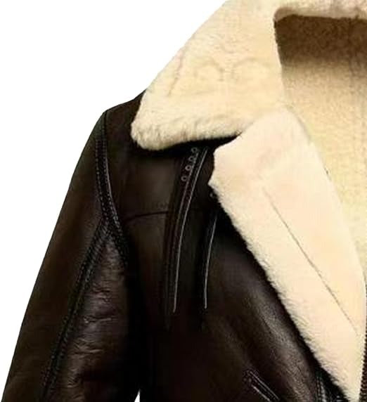 Sylvester Stallone Rocky Balboa Shearling Aviator Leather Jacket