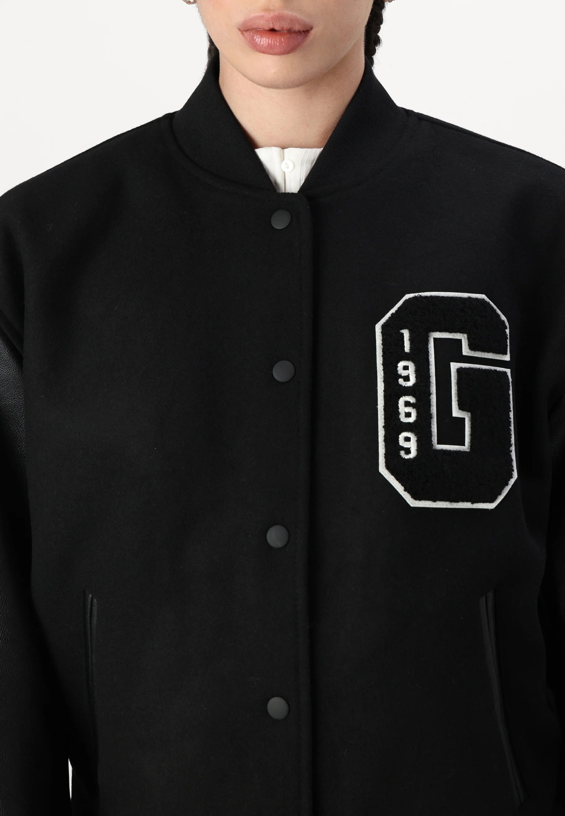 Women's Black Varsity Jacket