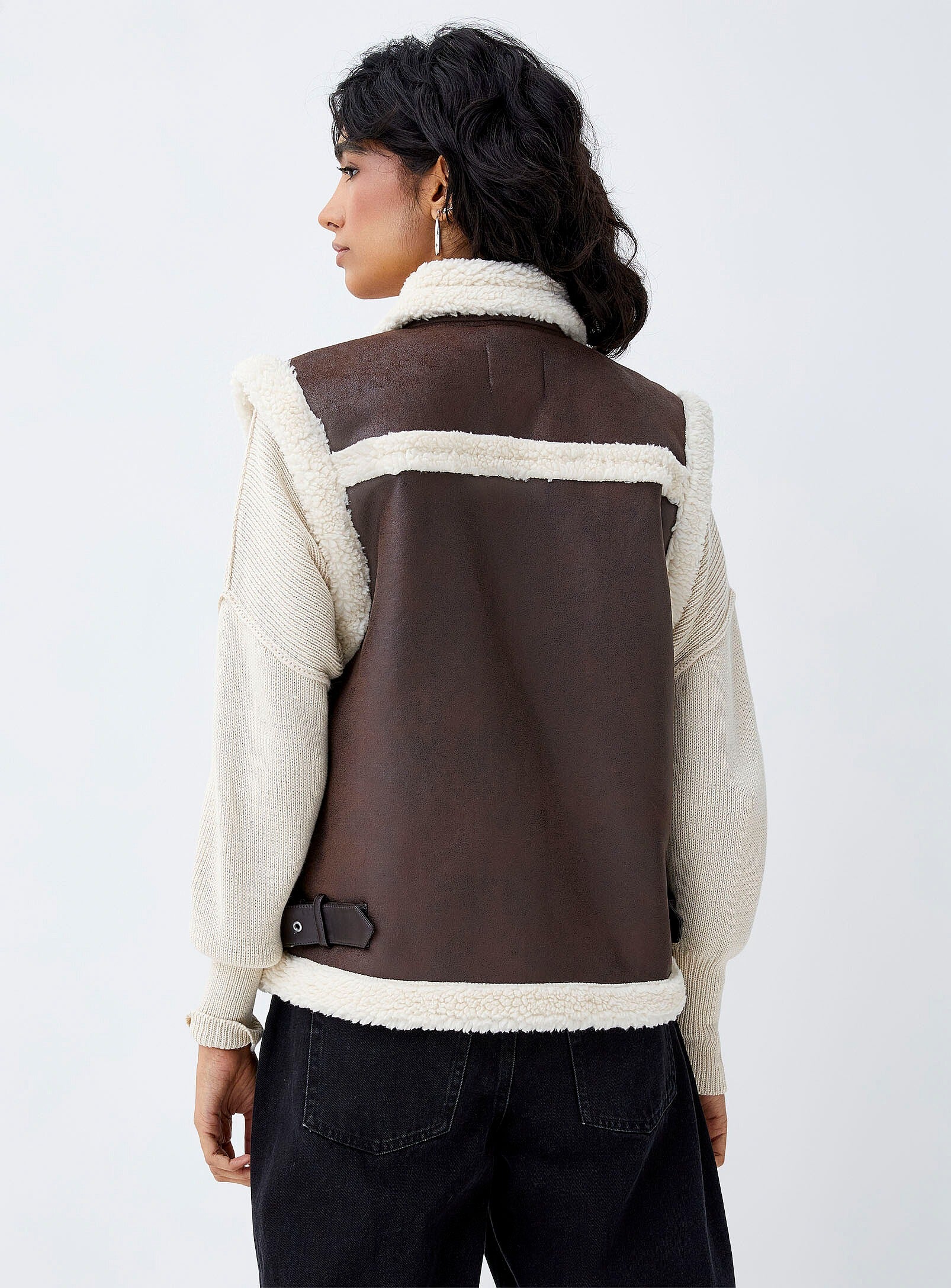 Women’s Shearling Leather Vest