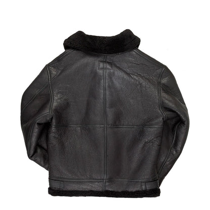 B-3 Black Hooded Bomber Jacket