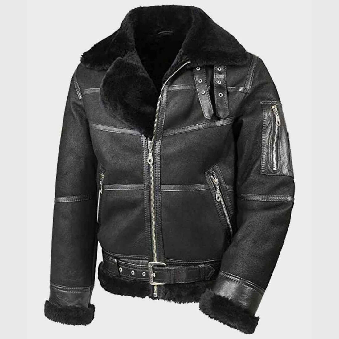 Men's Aviator B16 Shearling Leather Jacket