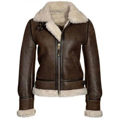 Premium Classic Leather Biker Jacket for Women