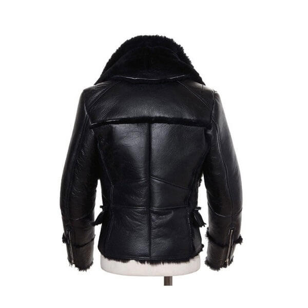  Classic B3 Bomber Winter Wool Lamb Fur Aviator Jacket for Men