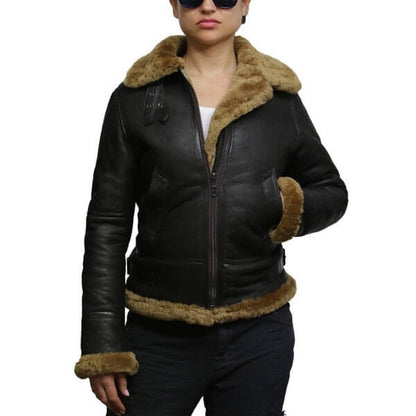 B3 WW2 Aviator Flying Hooded Jacket, Women's