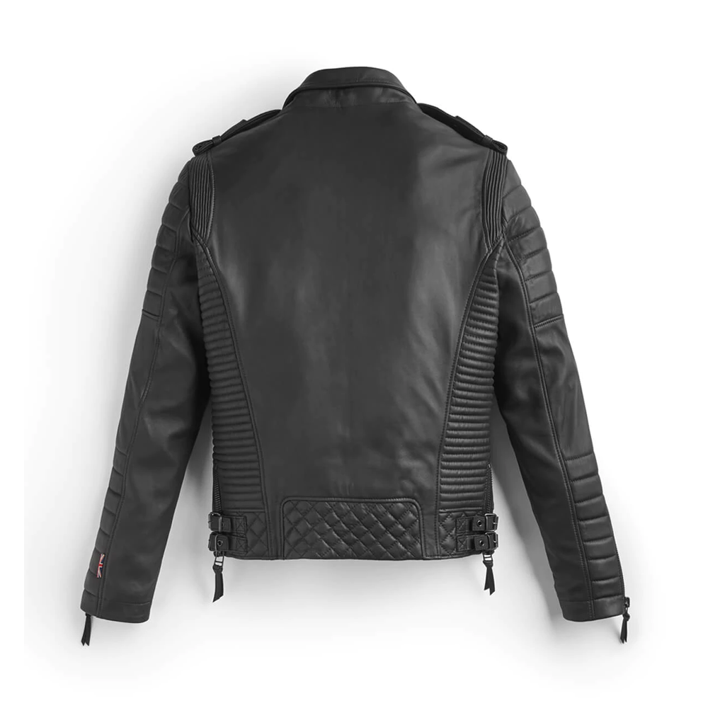 Men's Classic Black Motorcycle Riding Jacket