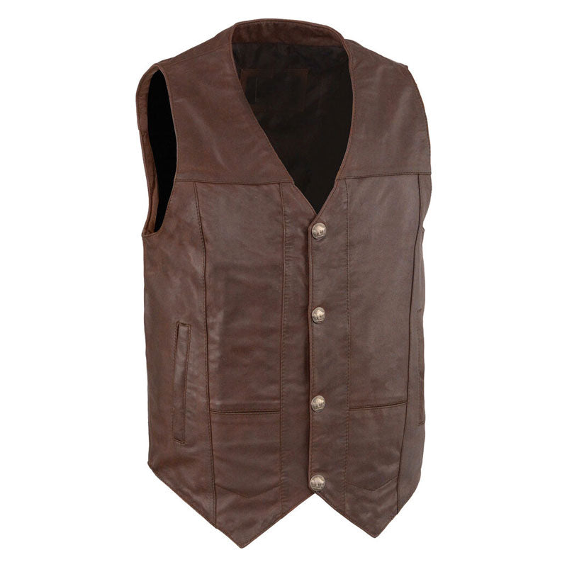 MEN'S WESTERN PLAIN SIDE VEST