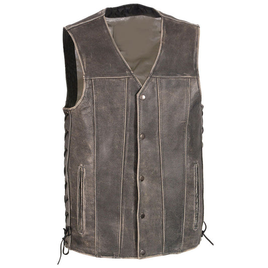 Grey Side Lace Vest