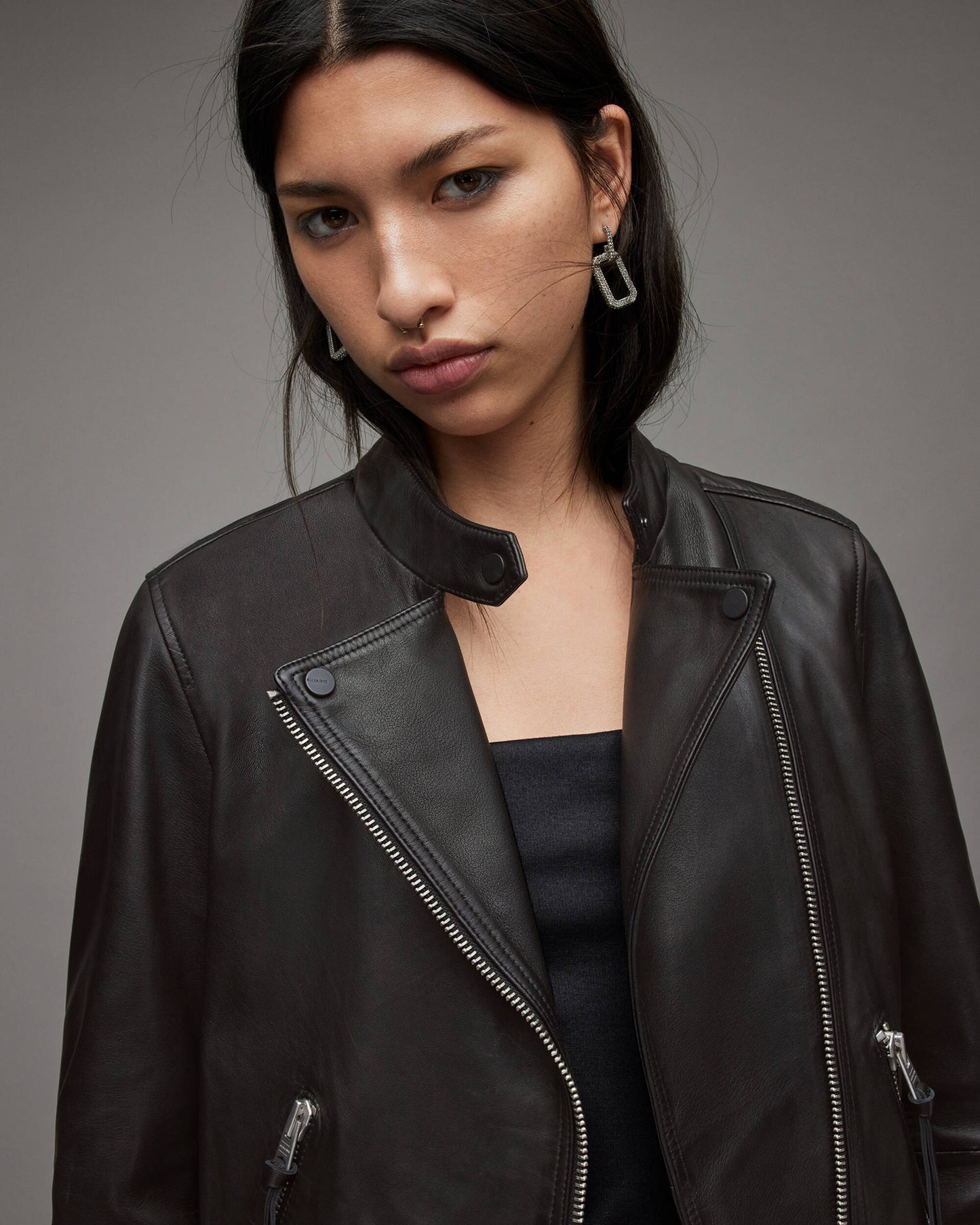 Iconic Women's Black Classic Leather Biker Jacket