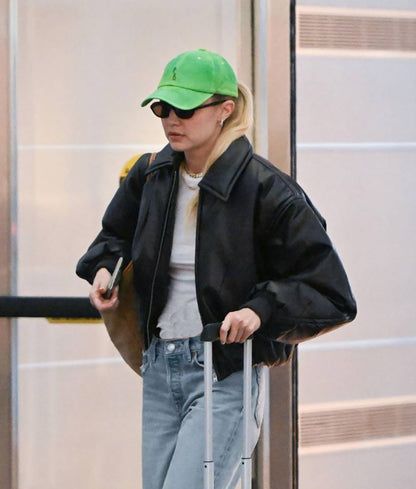 Gigi Hadid's Iconic Black Bomber Jacket