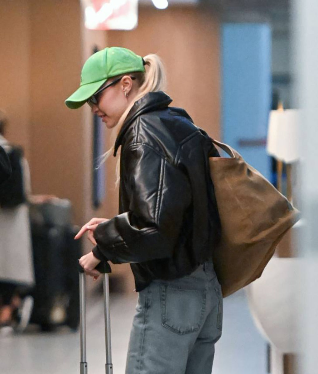 Gigi Hadid's Iconic Black Bomber Jacket