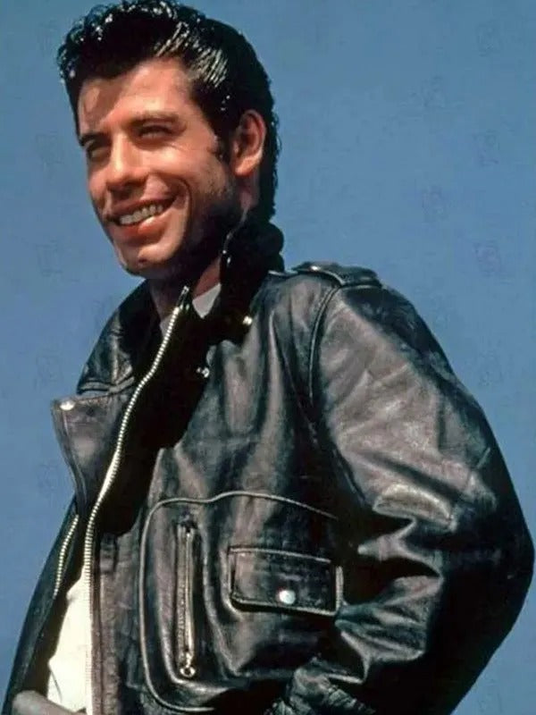 Iconic John Travolta Grease 1978 Leather Jacket