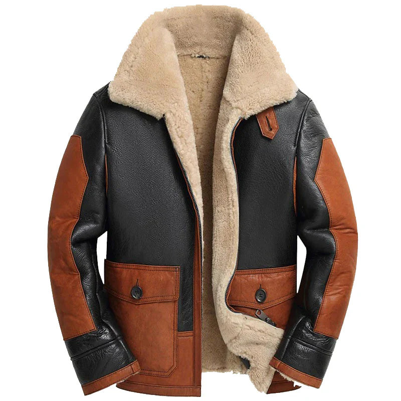 Men's B3 Bomber Pilot Premium Sheepskin Leather Jacket