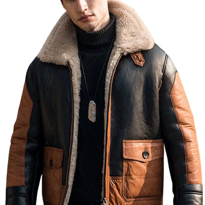 Men's B3 Bomber Pilot Premium Sheepskin Leather Jacket