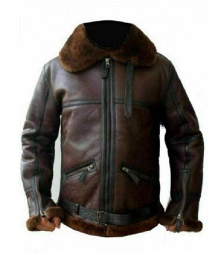 Aviator RAF Reddish Fur B3-Bomber Jacket