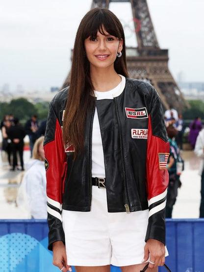 Nina Dobrev Inspired Paris Olympics Jacket – Stylish Tribute to Paris