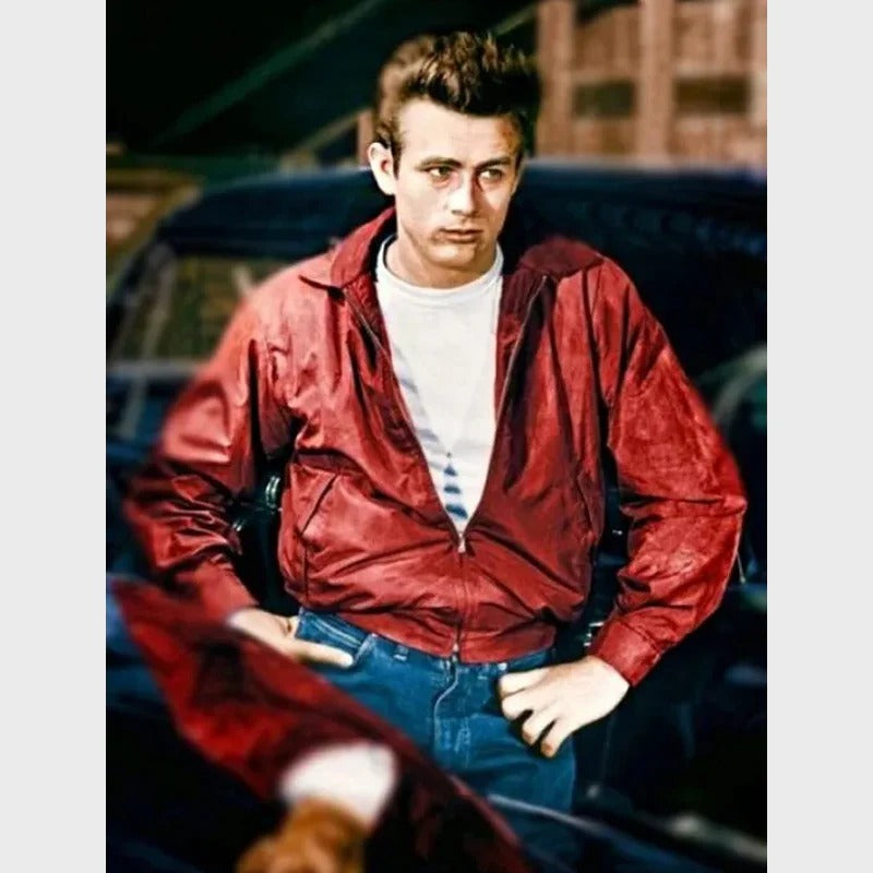 Iconic Rebel Without a Cause James Dean Red Jacket