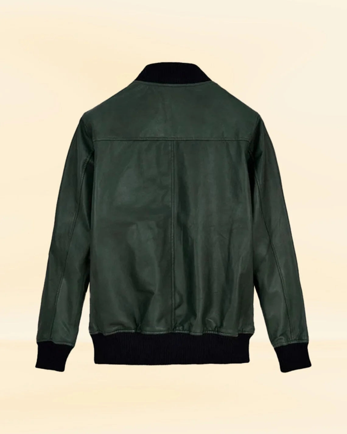 Bradley Cooper Black Leather Bomber Jacket
