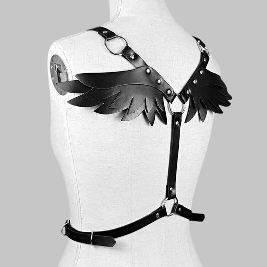 Gothic Black Wings Demon Harness
