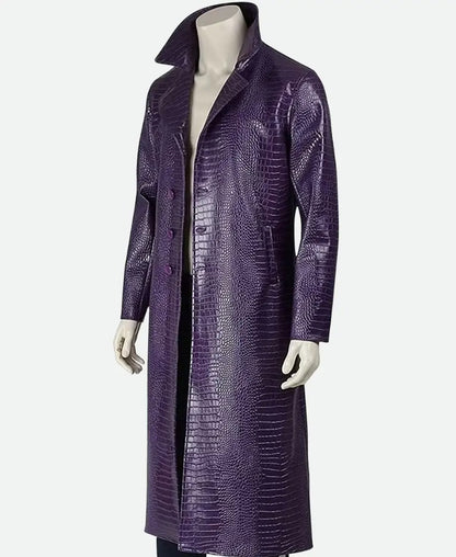 Jared Leto's Purple Leather Coat from Suicide Squad