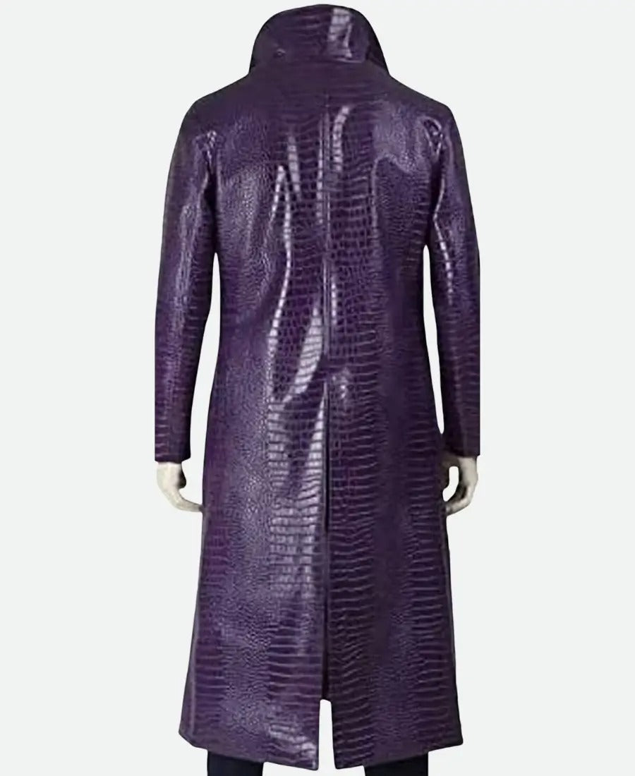 Jared Leto's Purple Leather Coat from Suicide Squad