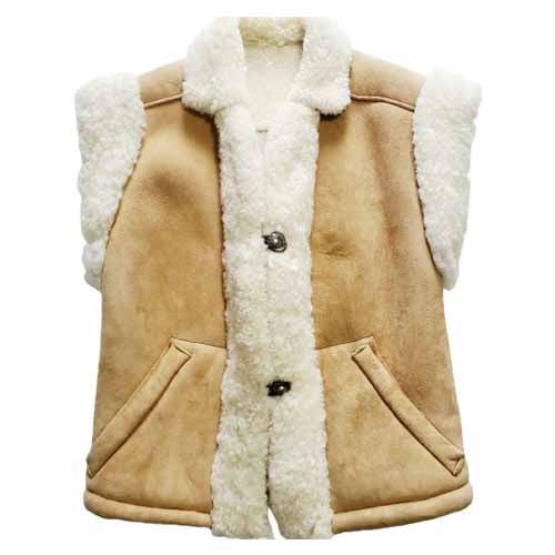 Women’s Shearling Sheepskin Leather Vest