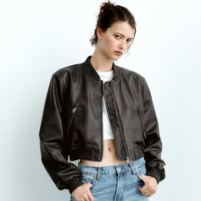 Women's Black Aviator A1 Bomber Jacket