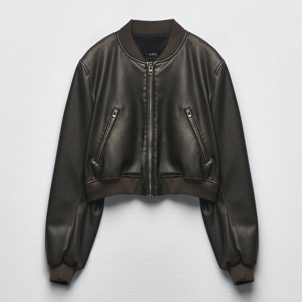 Women's Black Aviator A1 Bomber Jacket