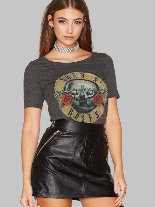 Women Black Lambskin Leather Mini Skirt