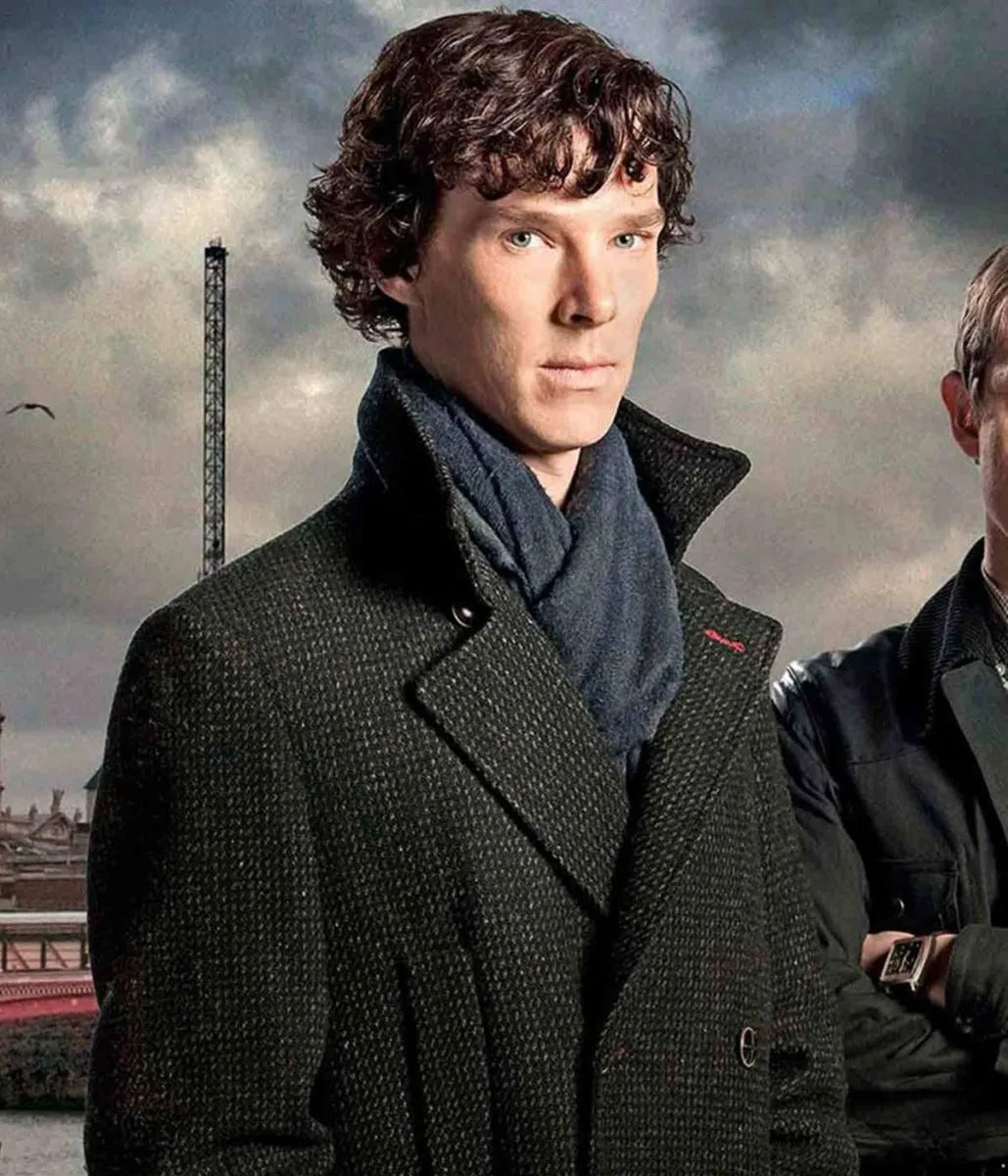 Benedict Cumberbatch Sherlock Holmes Wool Trench Coat