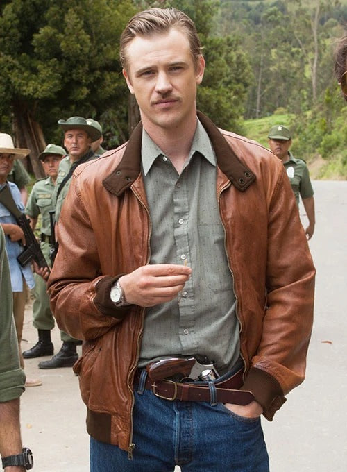 Boyd Holbrook Narcos Brown Leather Jacket