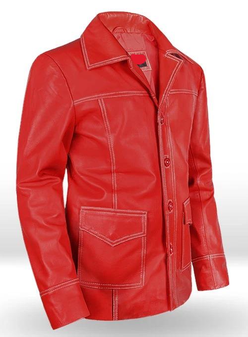 Brad Pitt Fight Club Leather Jacket