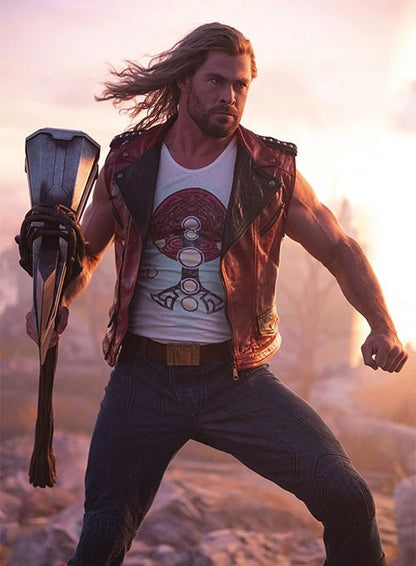 Chris Hemsworth Thor: Love and Thunder Leather Vest